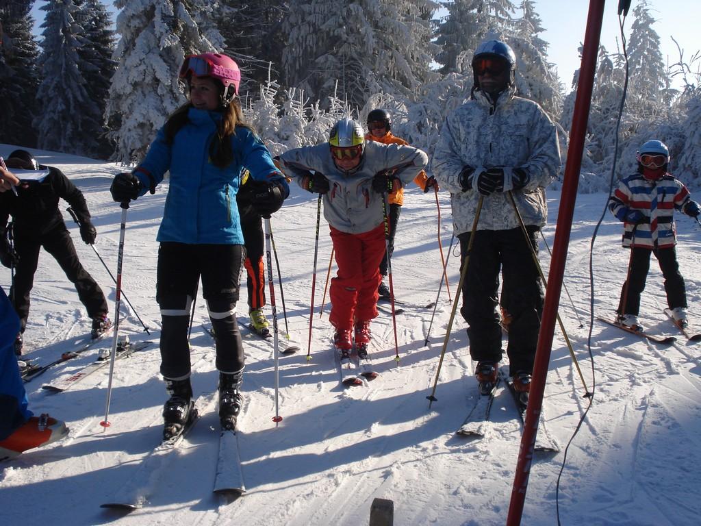 wyjazd narciarski z tyczkami